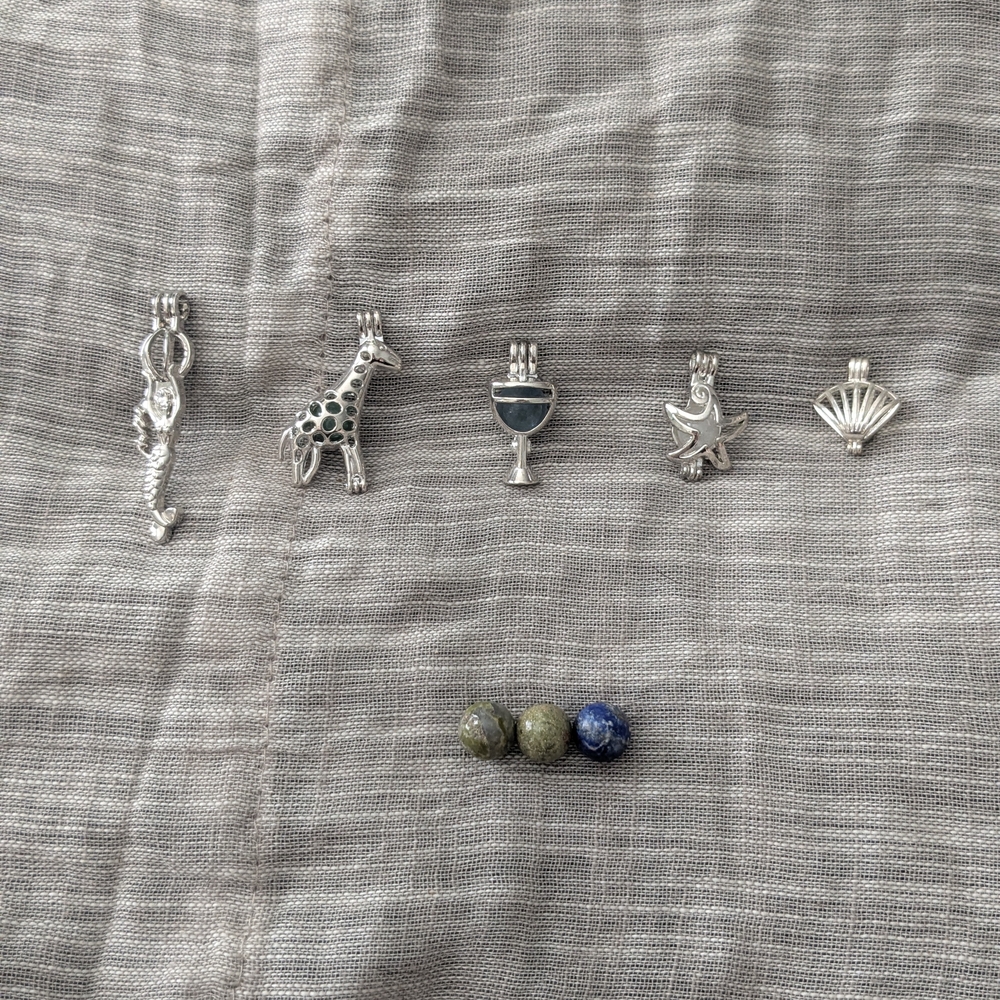 Silver Animal and Object Charms Set